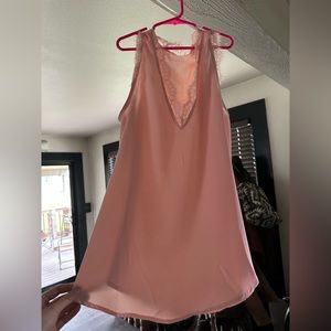 Pink lace tank top